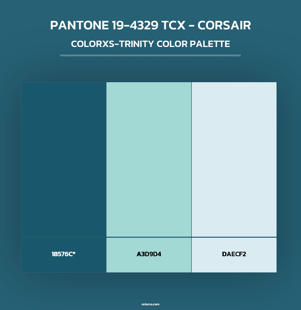 PANTONE 19-4329 TCX - Corsair - Colorxs Trinity Palette