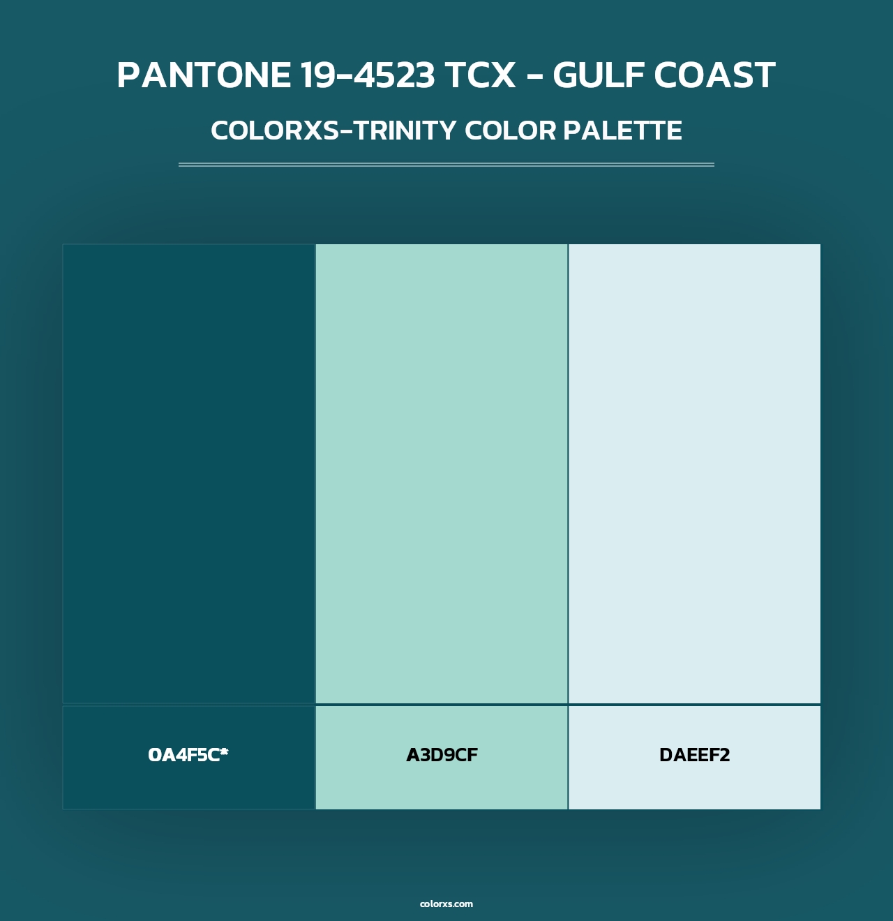 PANTONE 19-4523 TCX - Gulf Coast - Colorxs Trinity Palette