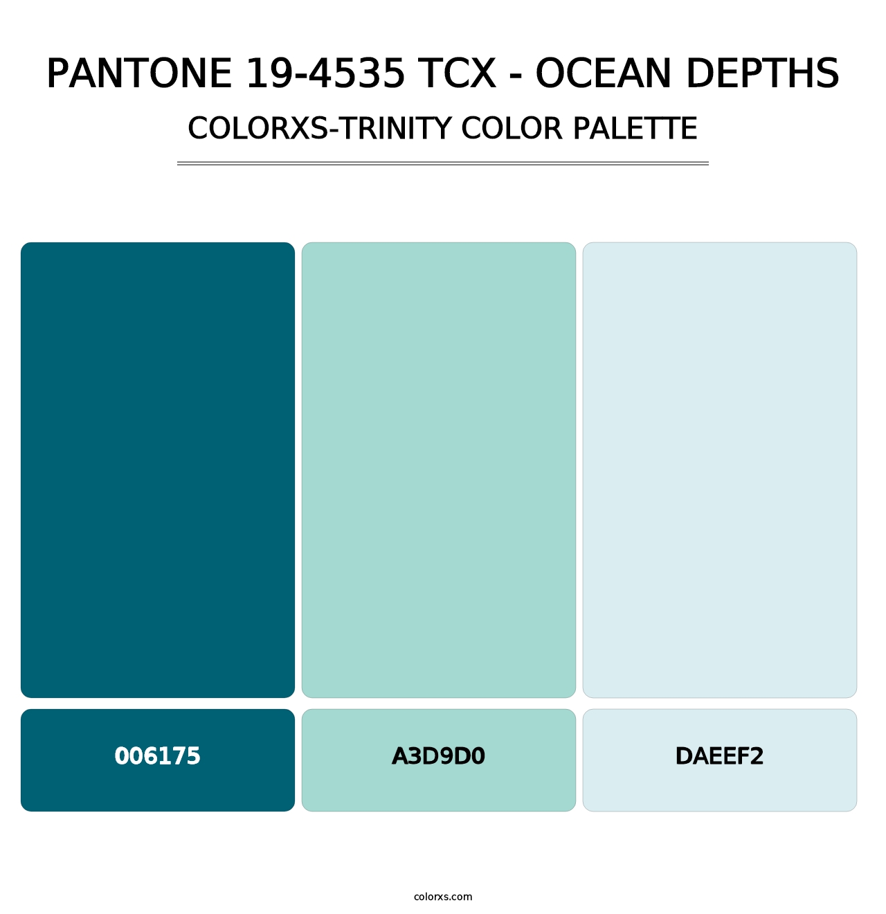 PANTONE 19-4535 TCX - Ocean Depths - Colorxs Trinity Palette