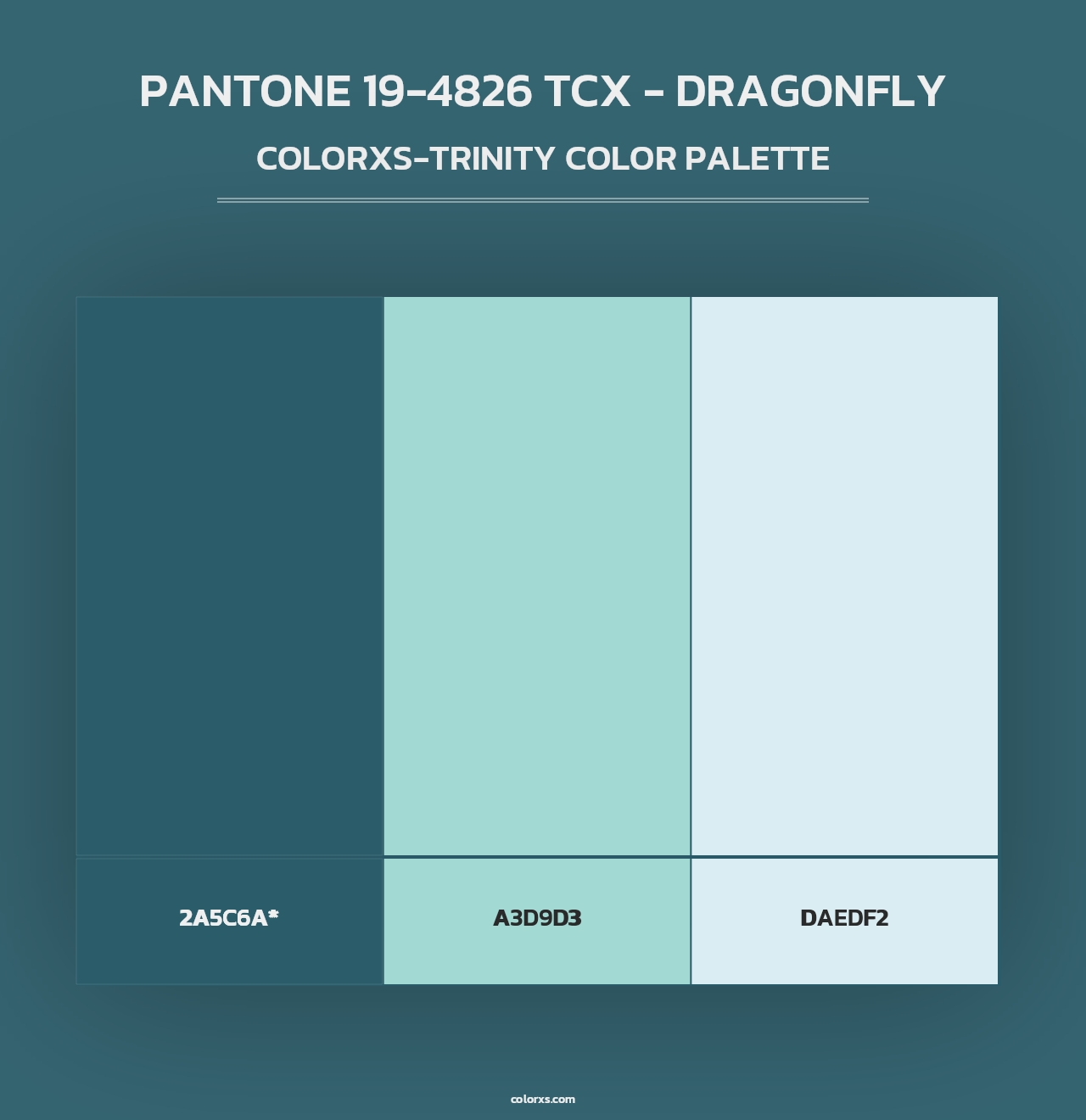 PANTONE 19-4826 TCX - Dragonfly - Colorxs Trinity Palette