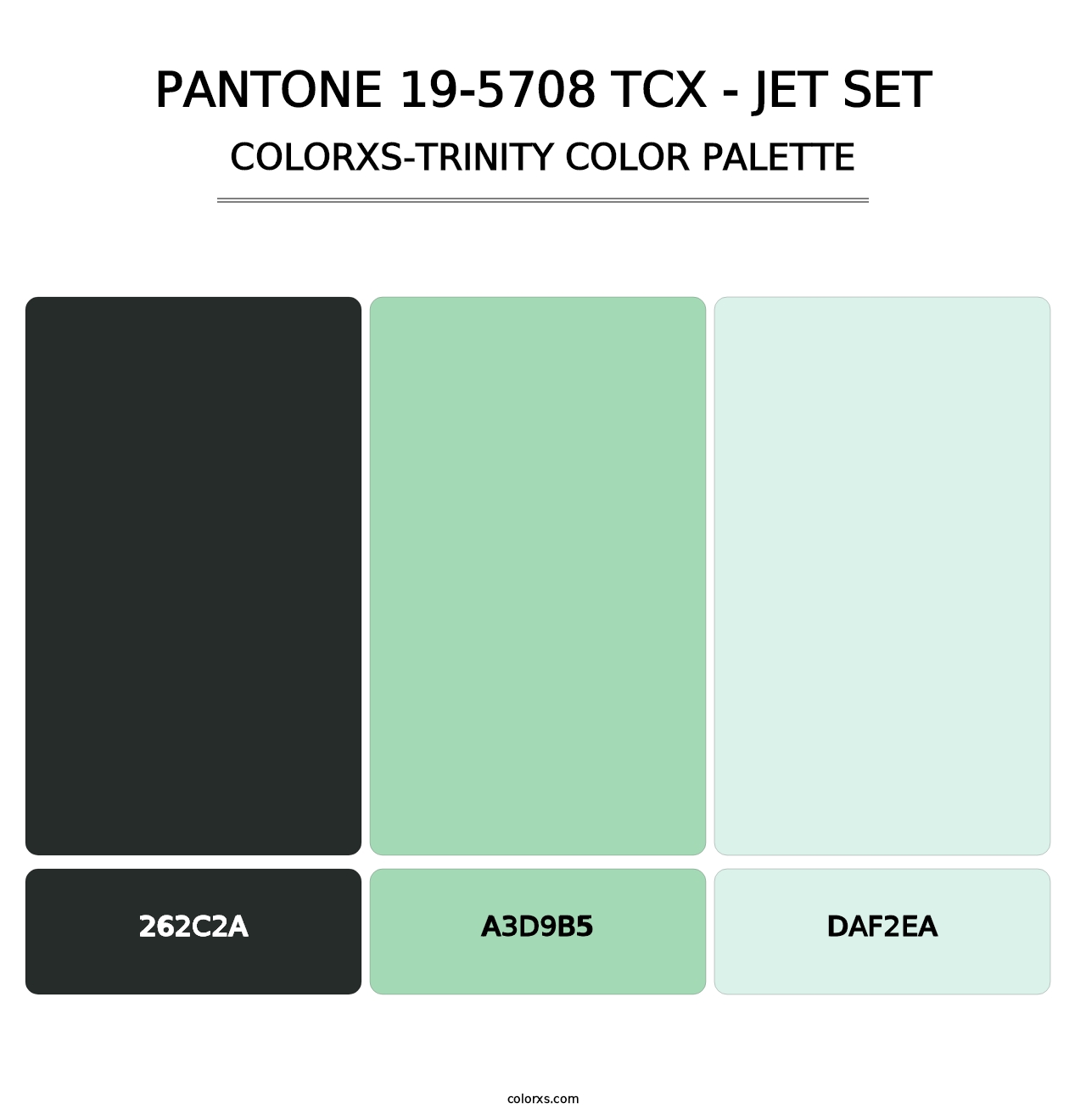 PANTONE 19-5708 TCX - Jet Set - Colorxs Trinity Palette