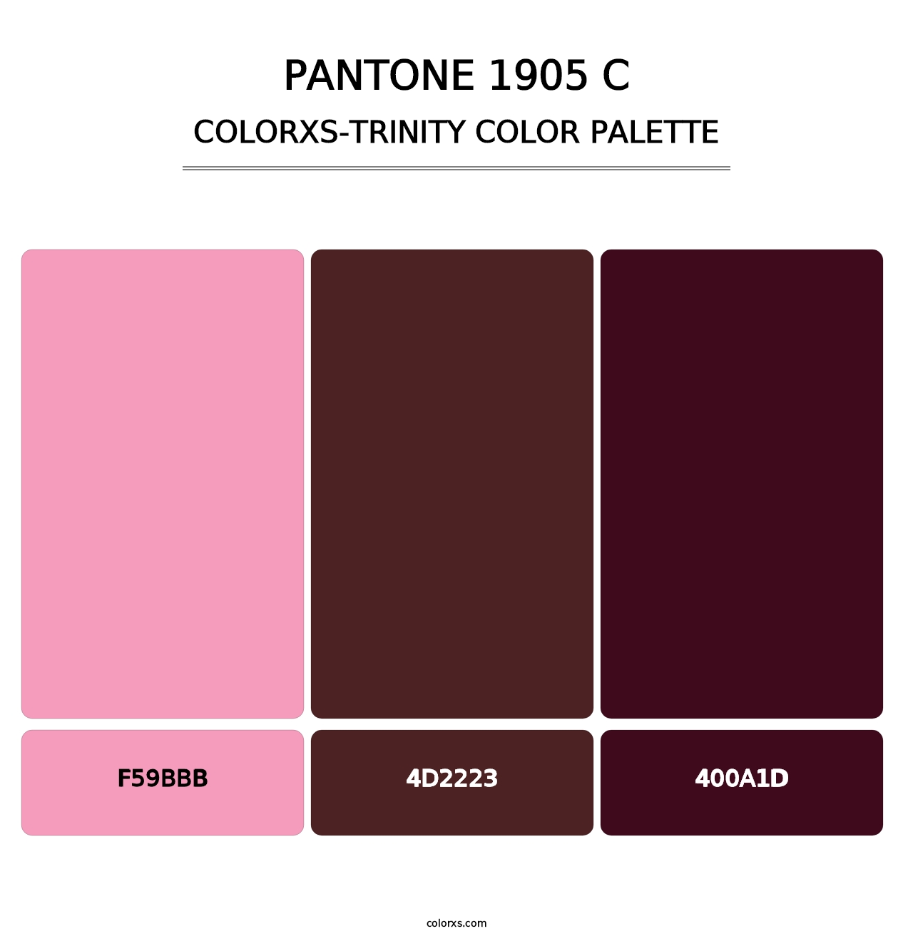 PANTONE 1905 C - Colorxs Trinity Palette