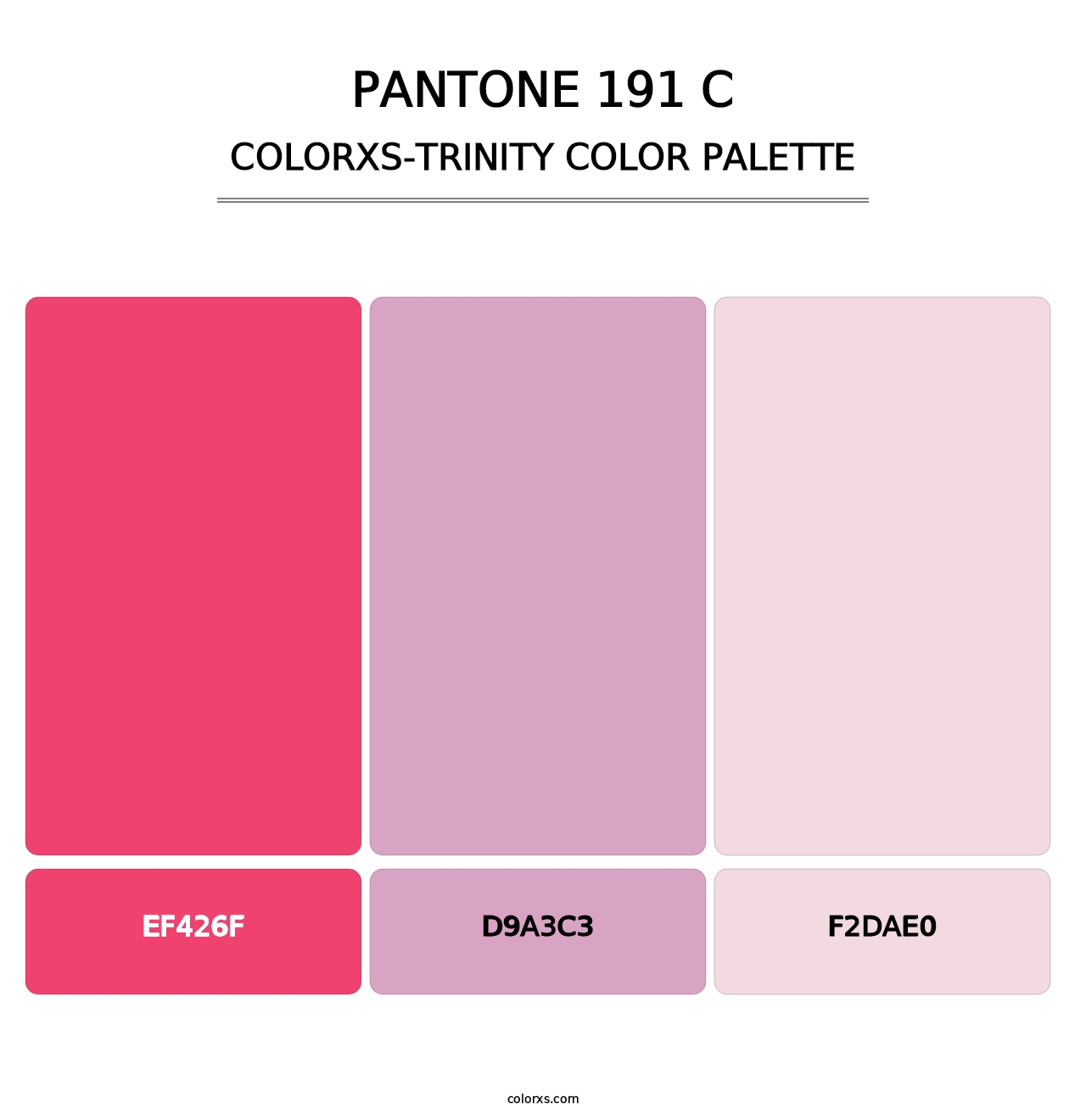 PANTONE 191 C - Colorxs Trinity Palette