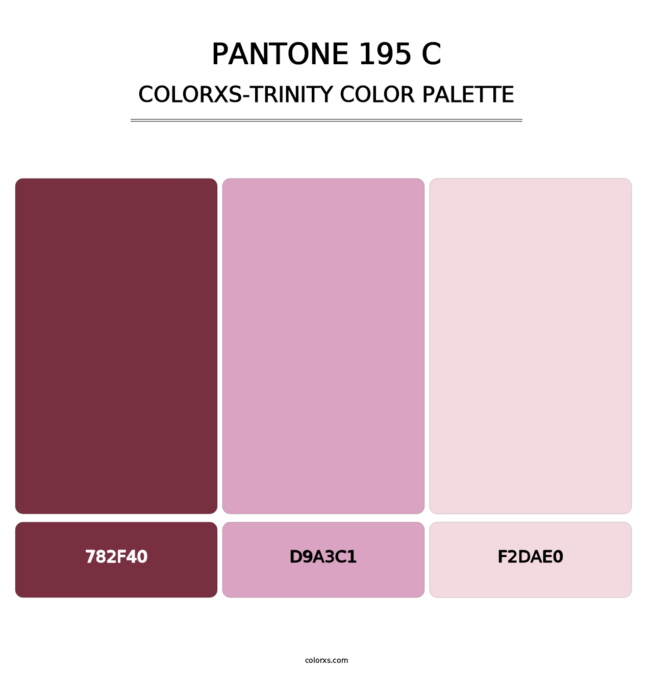 PANTONE 195 C - Colorxs Trinity Palette