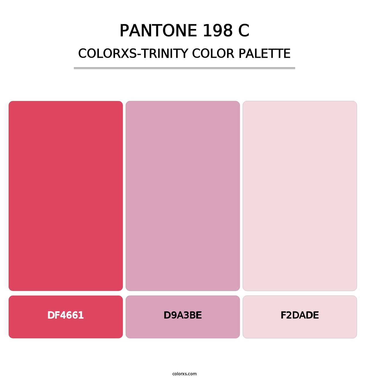 PANTONE 198 C - Colorxs Trinity Palette