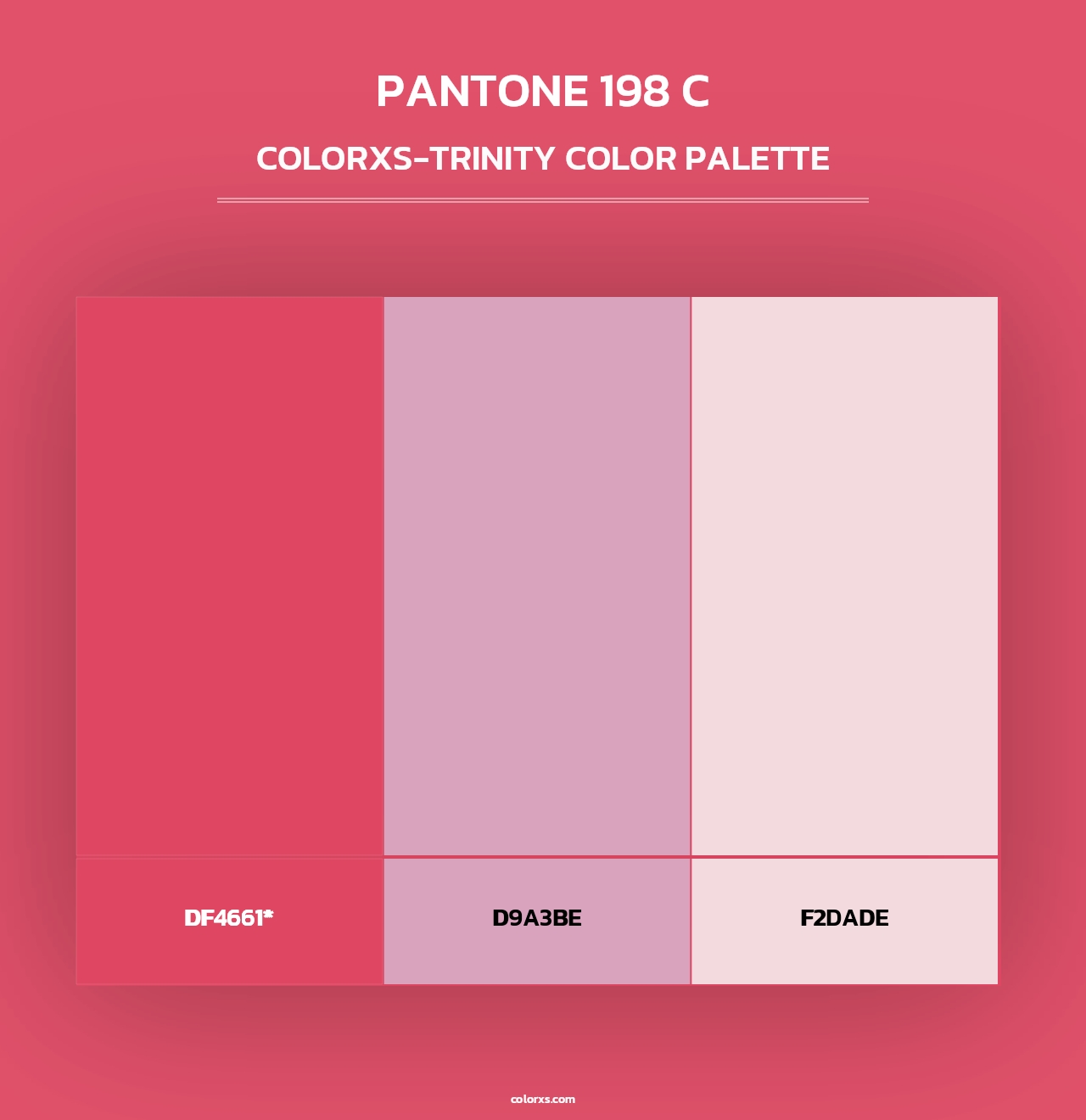 PANTONE 198 C - Colorxs Trinity Palette