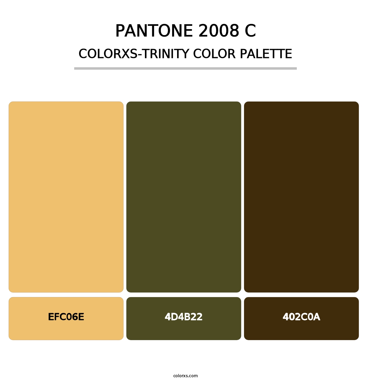 PANTONE 2008 C - Colorxs Trinity Palette