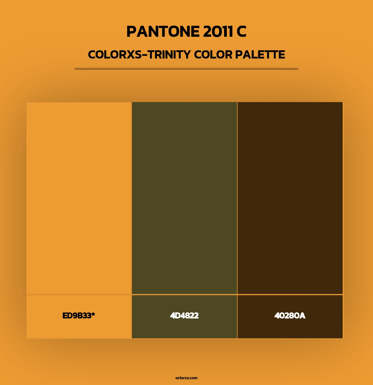 PANTONE 2011 C - Colorxs Trinity Palette