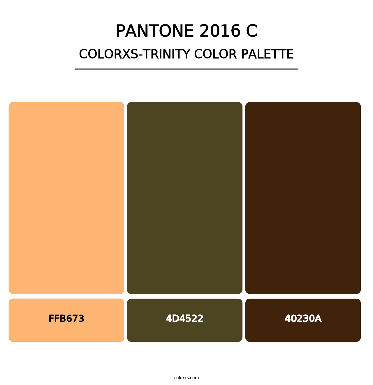PANTONE 2016 C - Colorxs Trinity Palette