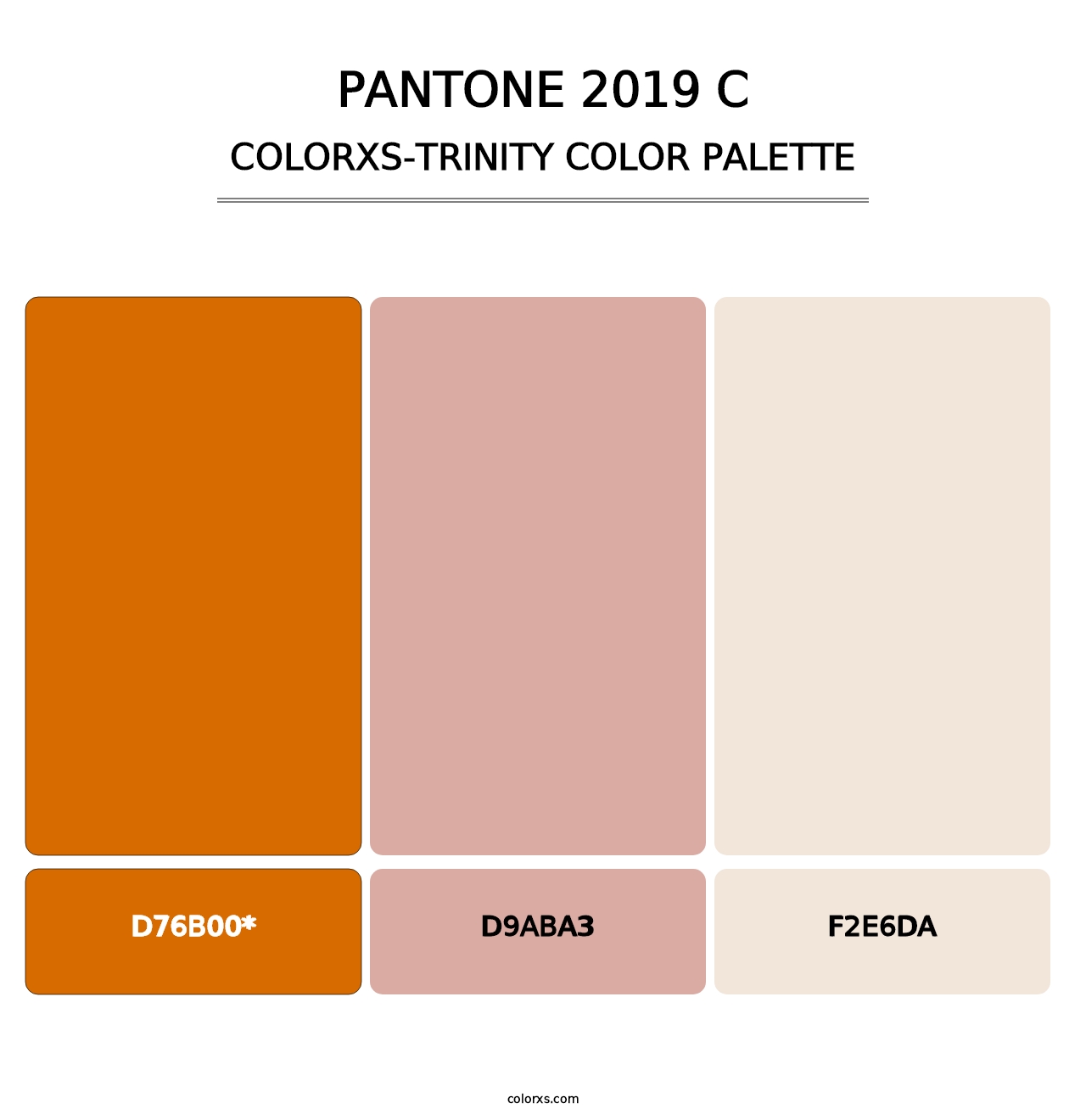 PANTONE 2019 C - Colorxs Trinity Palette