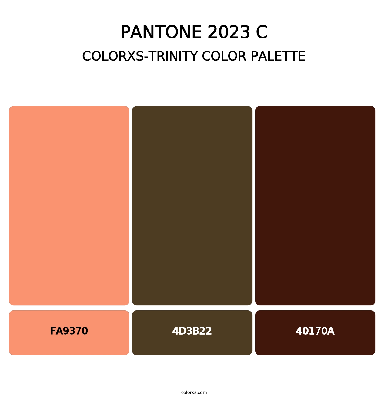 PANTONE 2023 C - Colorxs Trinity Palette