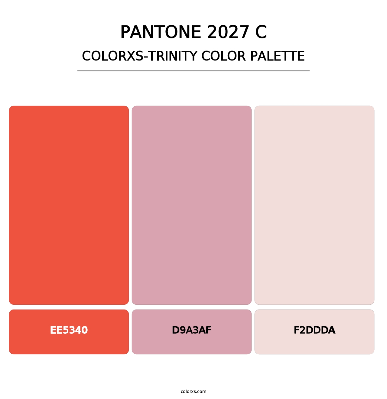 PANTONE 2027 C - Colorxs Trinity Palette