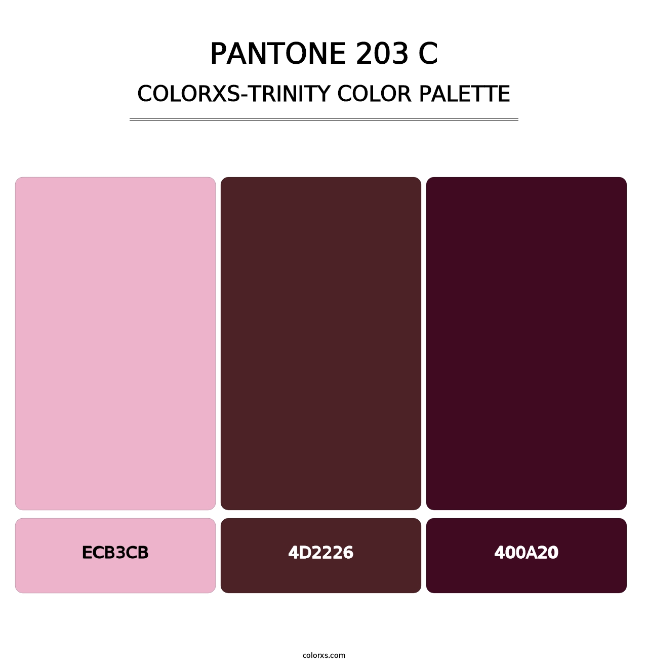 PANTONE 203 C - Colorxs Trinity Palette