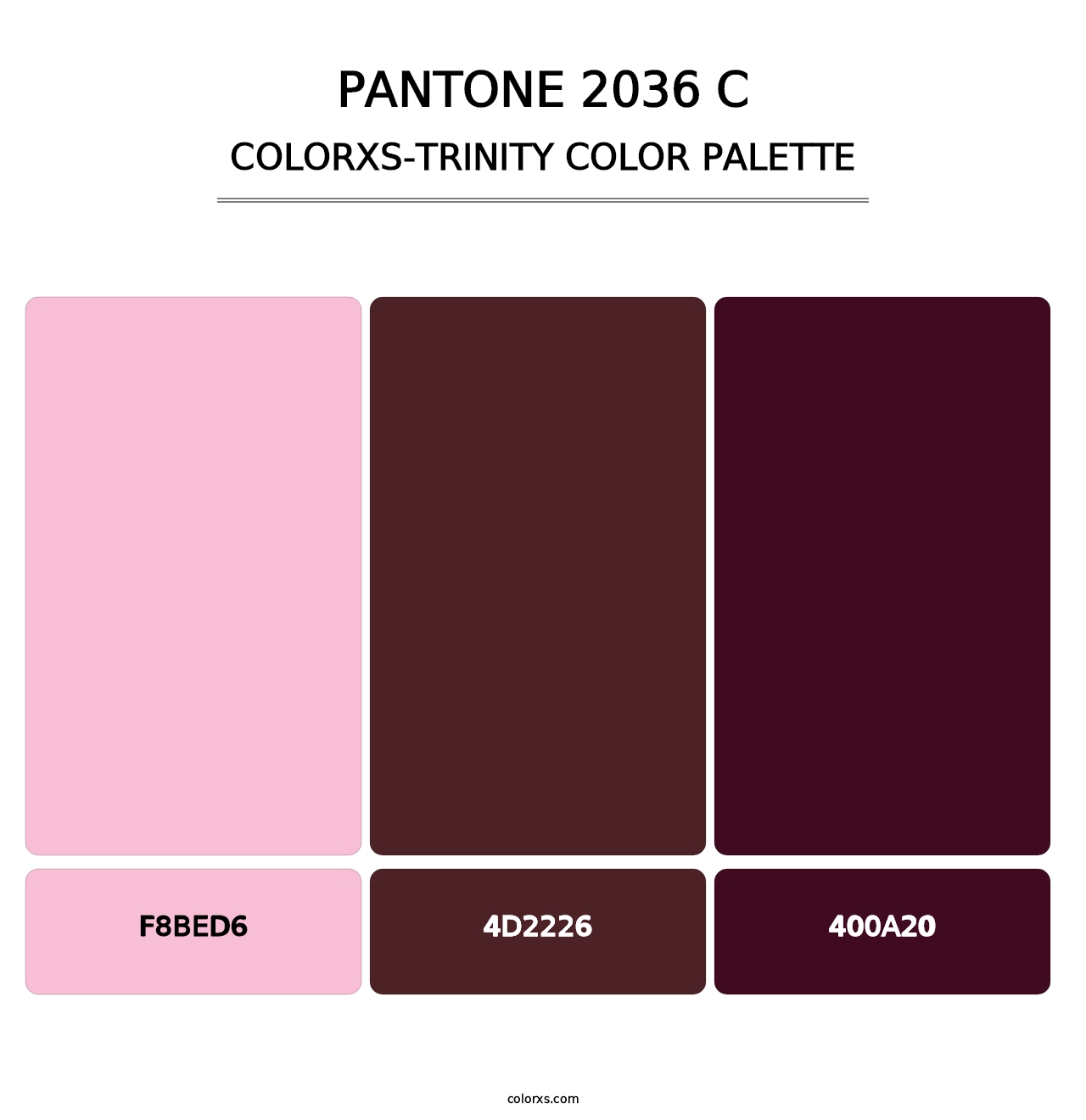 PANTONE 2036 C - Colorxs Trinity Palette