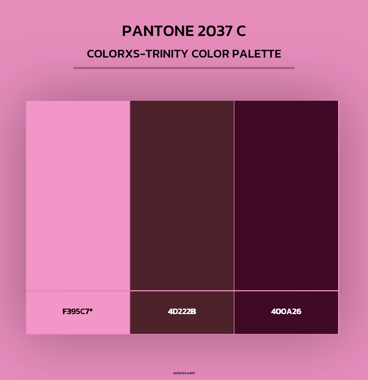 PANTONE 2037 C - Colorxs Trinity Palette