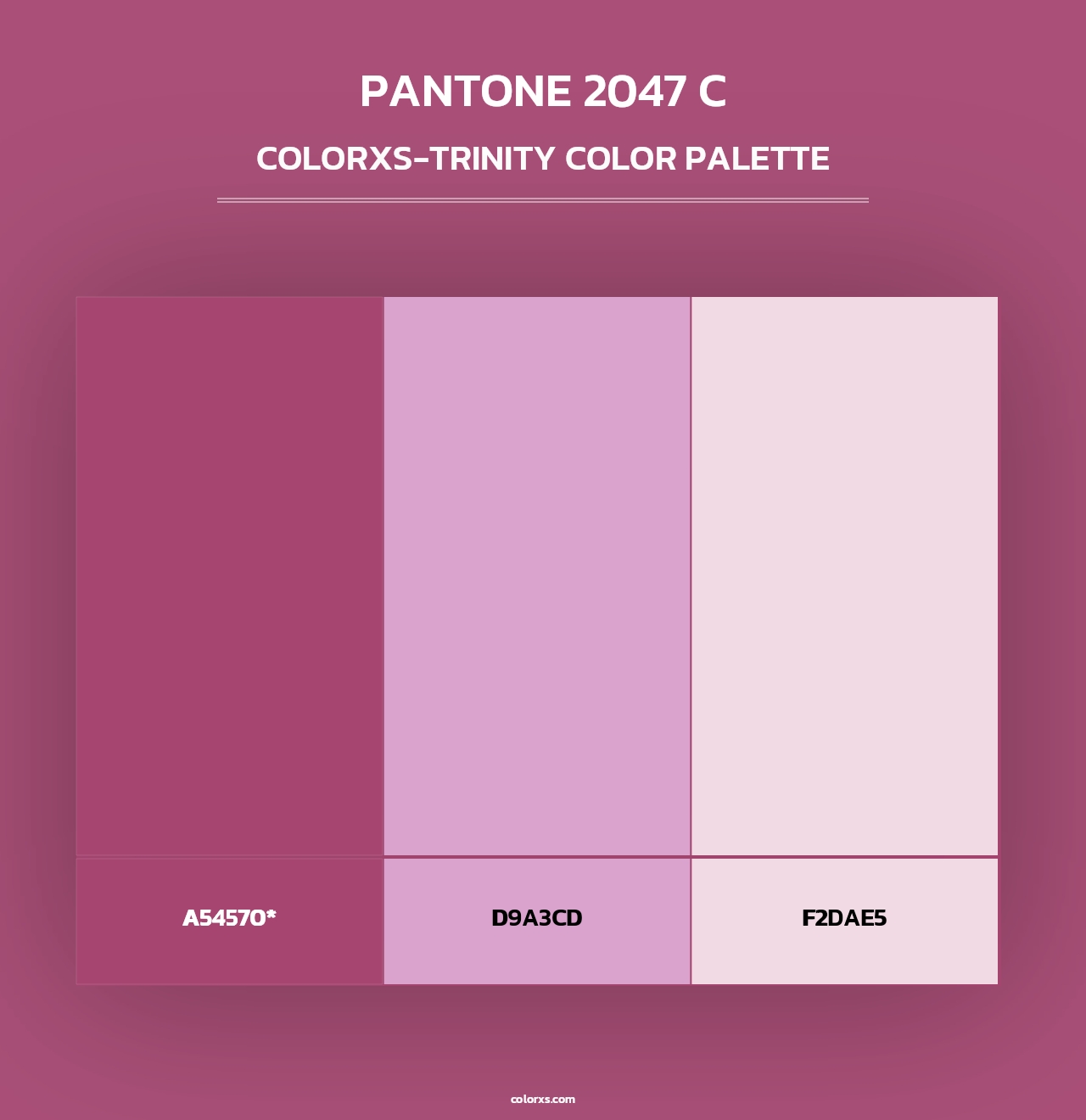 PANTONE 2047 C - Colorxs Trinity Palette