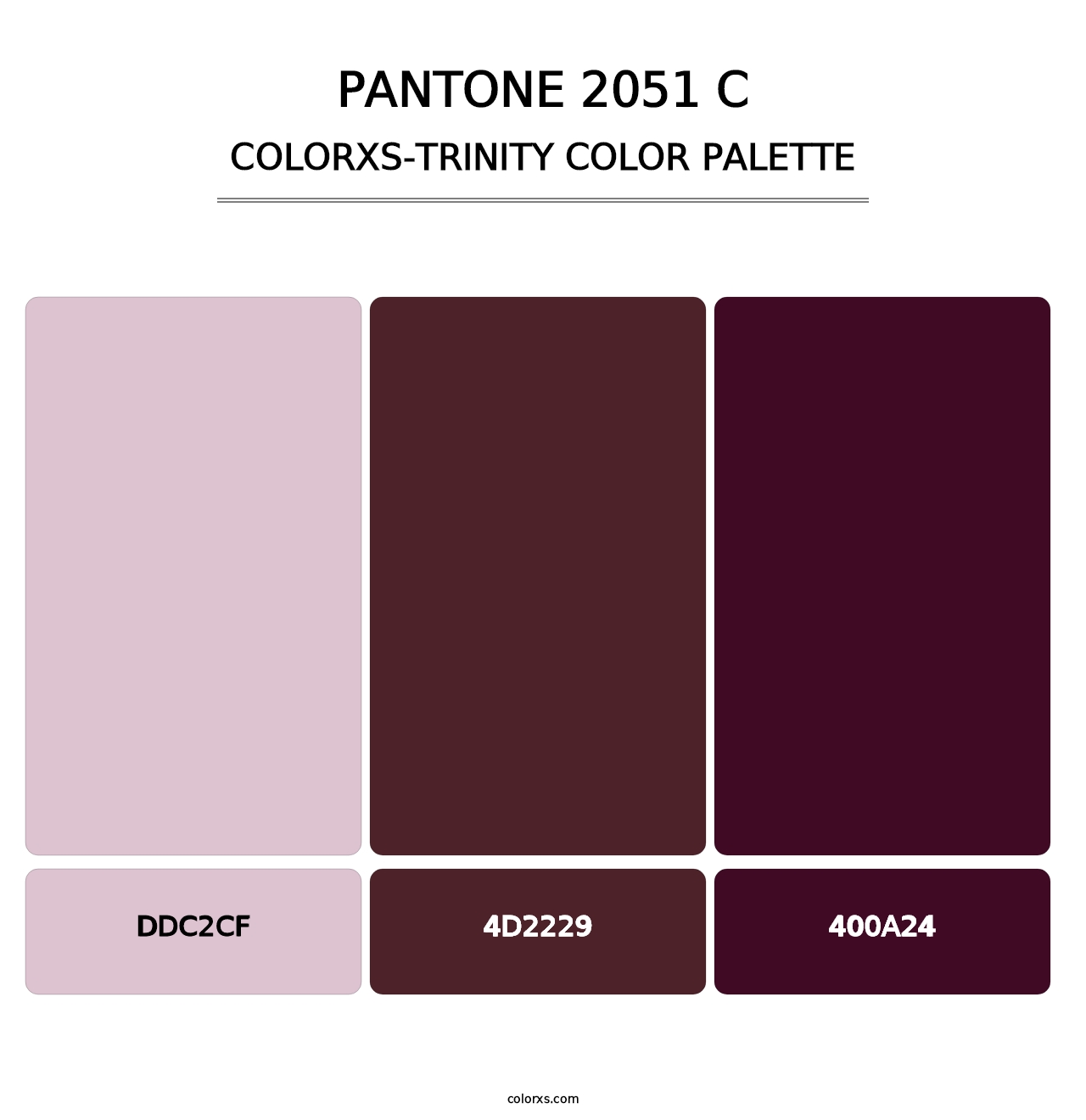 PANTONE 2051 C - Colorxs Trinity Palette