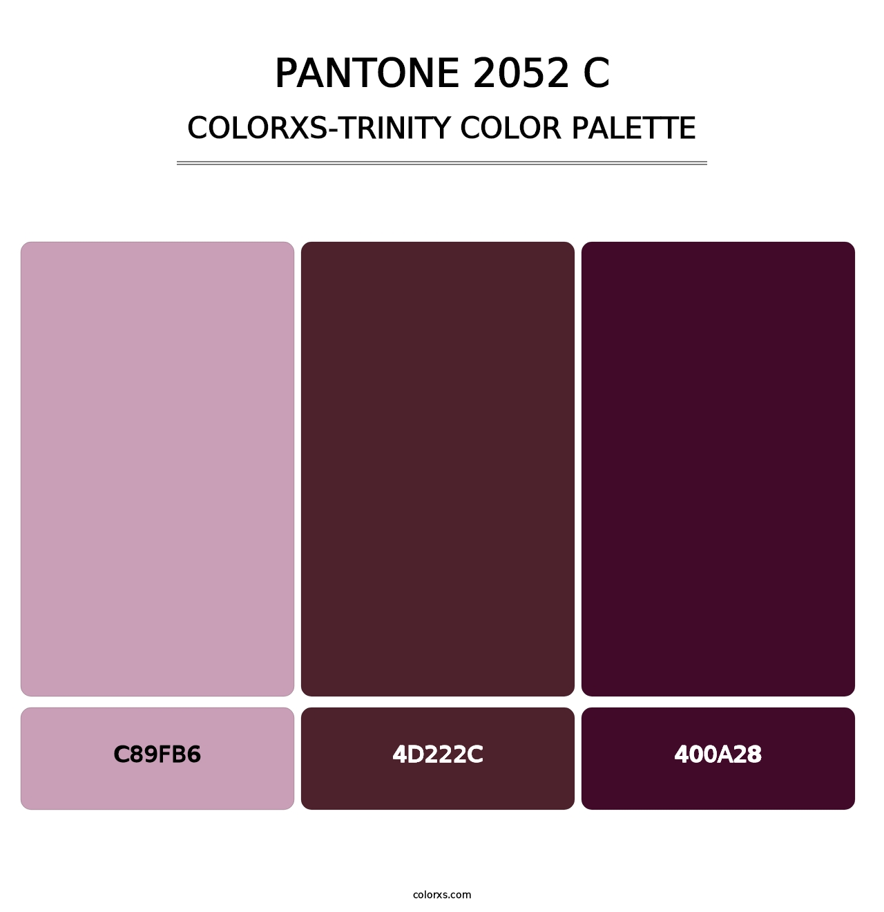 PANTONE 2052 C - Colorxs Trinity Palette