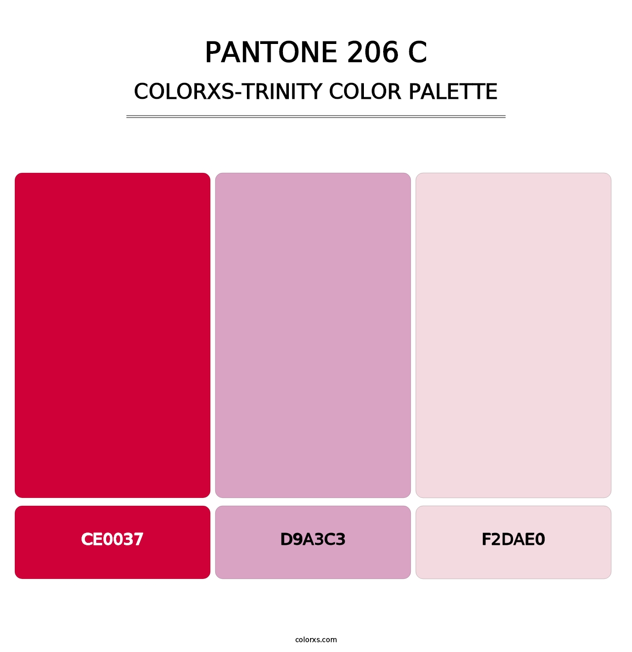 PANTONE 206 C - Colorxs Trinity Palette
