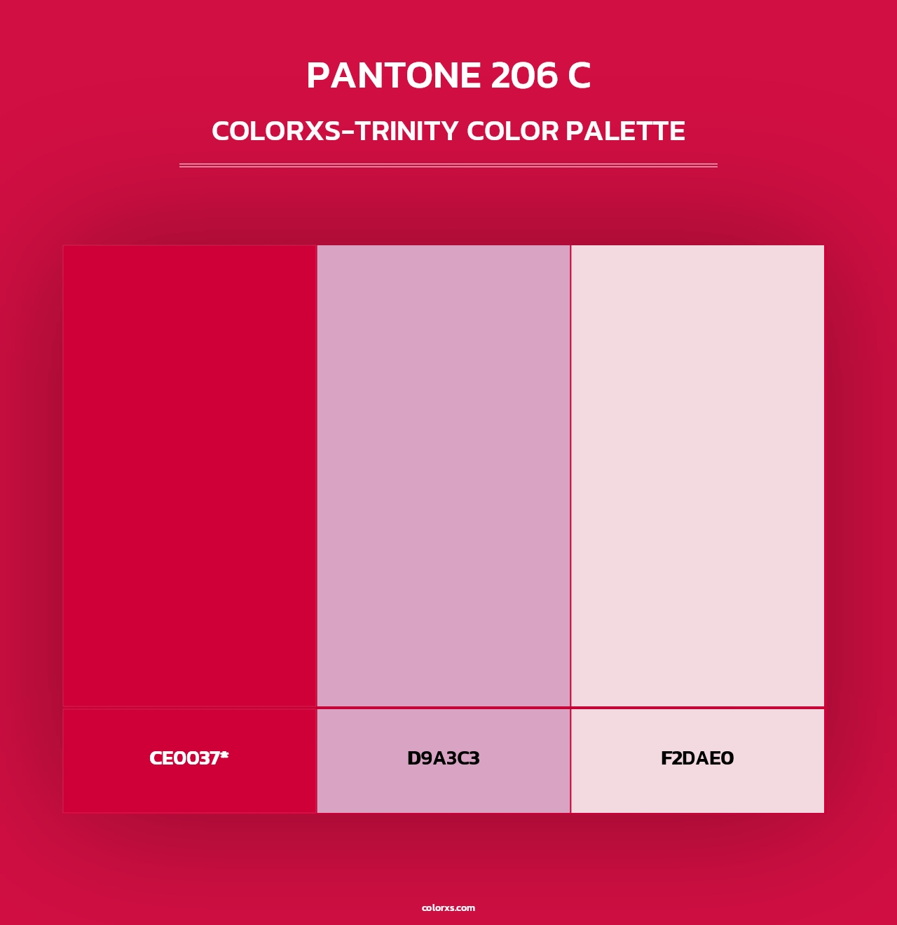 PANTONE 206 C - Colorxs Trinity Palette