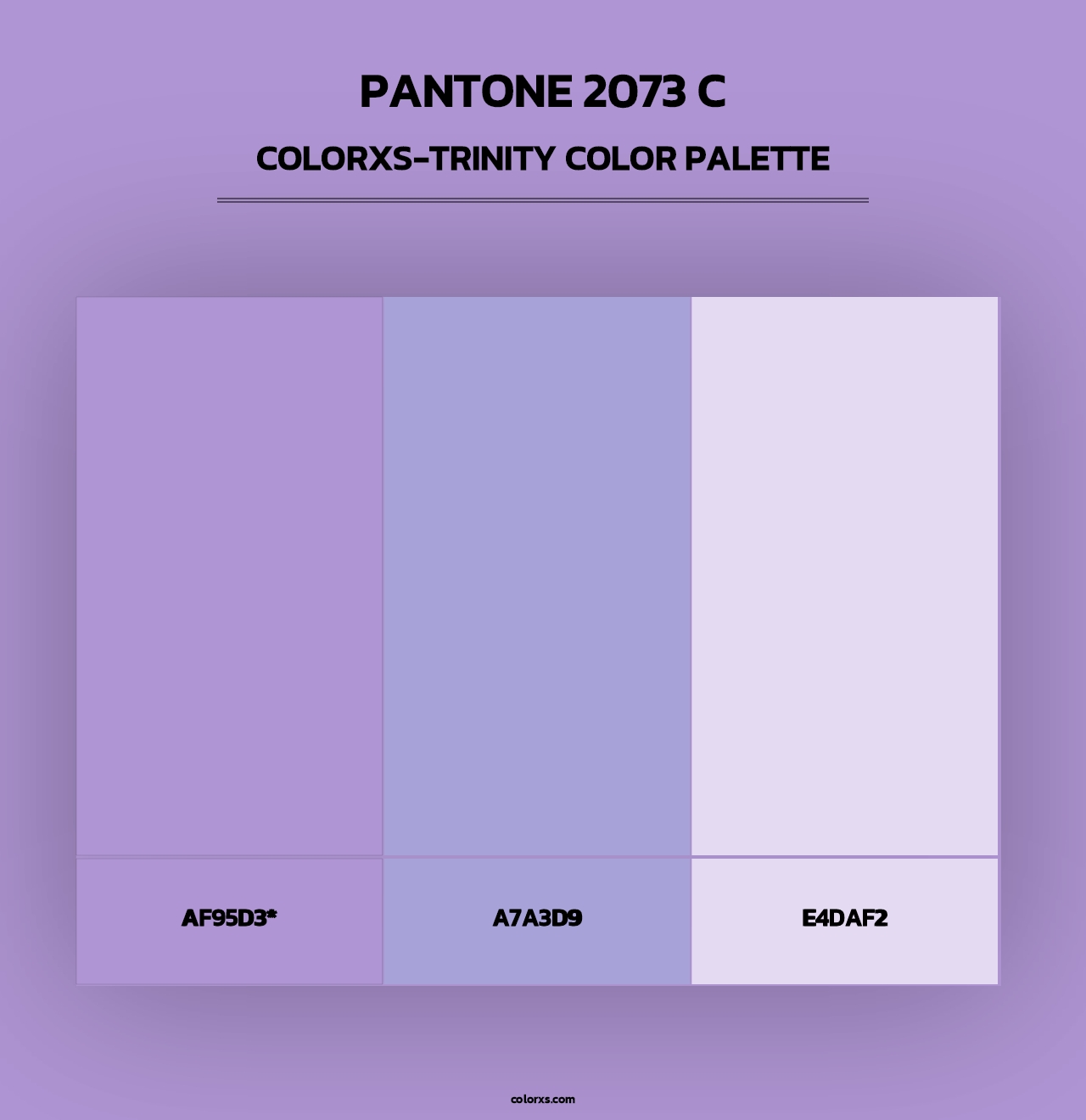 PANTONE 2073 C - Colorxs Trinity Palette