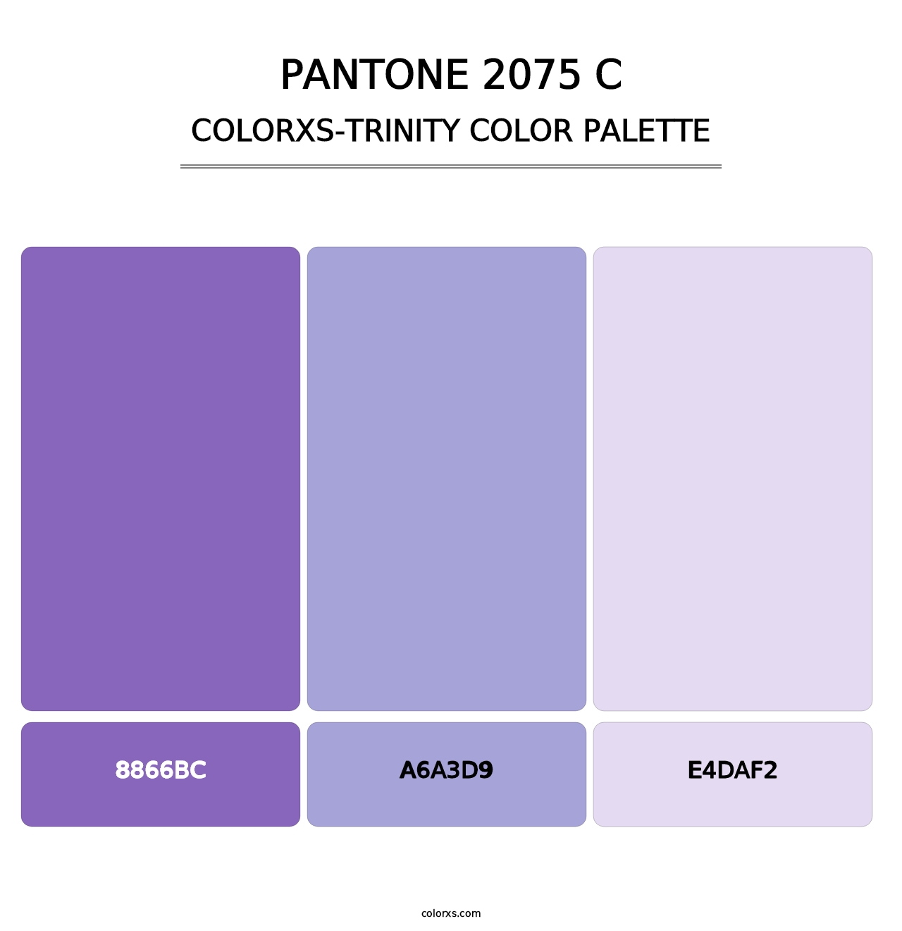PANTONE 2075 C - Colorxs Trinity Palette