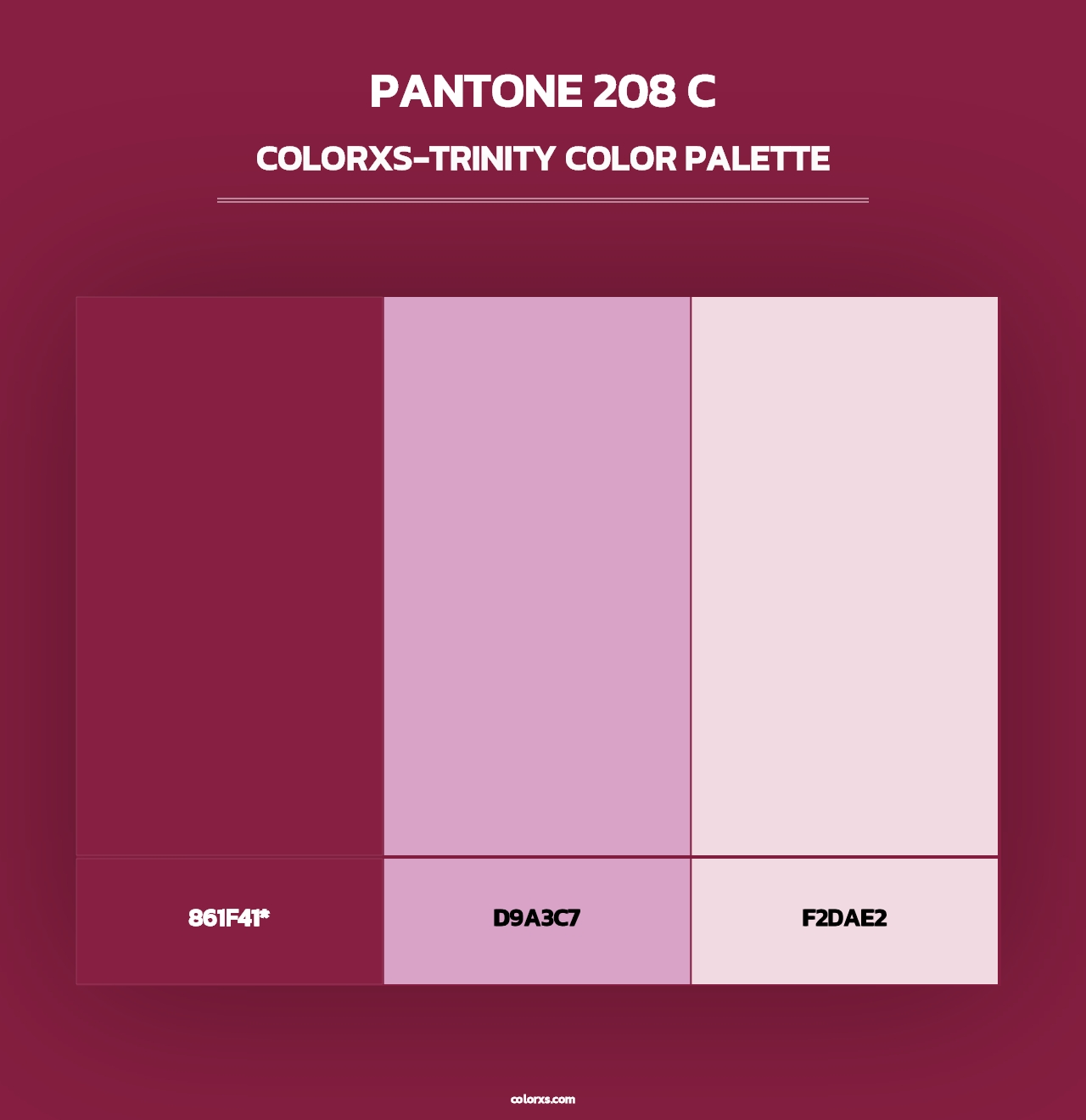 PANTONE 208 C - Colorxs Trinity Palette