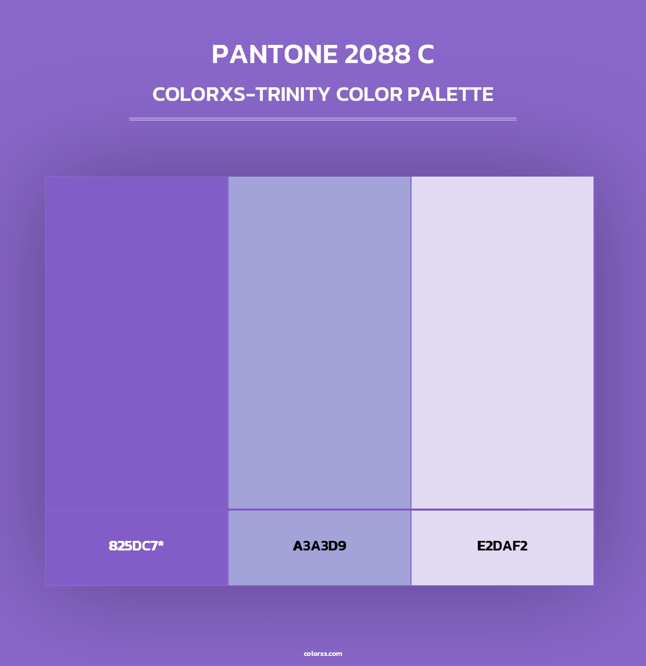 PANTONE 2088 C - Colorxs Trinity Palette