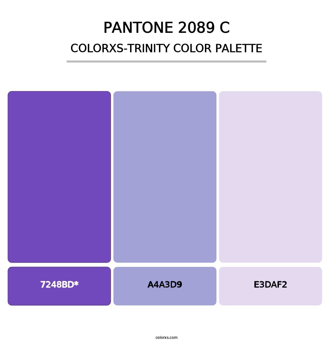PANTONE 2089 C - Colorxs Trinity Palette