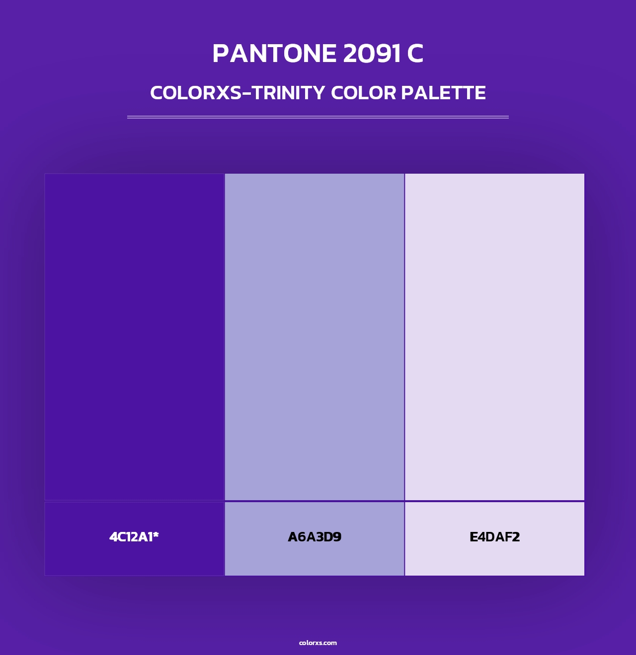 PANTONE 2091 C - Colorxs Trinity Palette