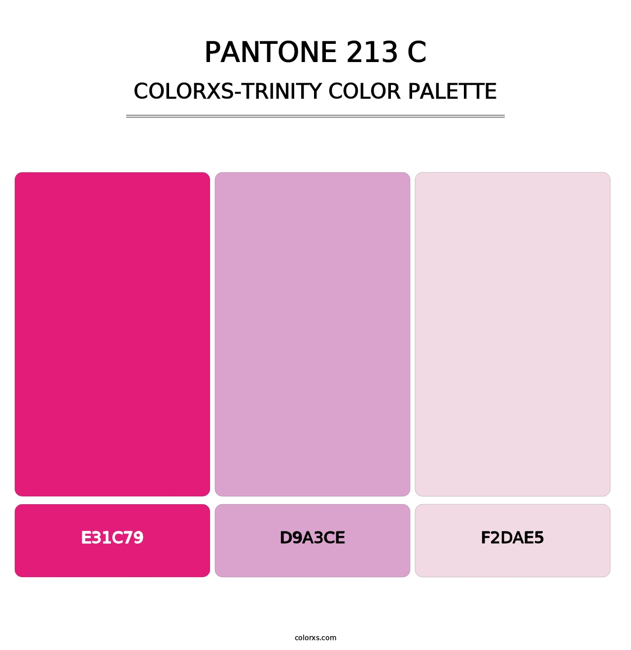 PANTONE 213 C - Colorxs Trinity Palette