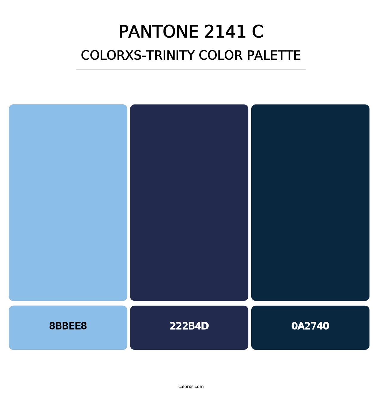 PANTONE 2141 C - Colorxs Trinity Palette