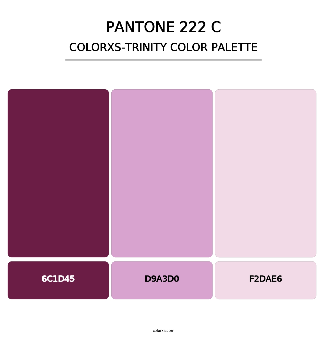 PANTONE 222 C - Colorxs Trinity Palette
