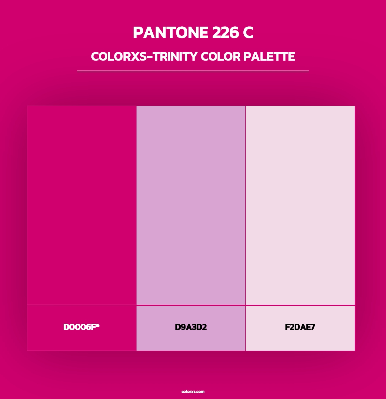 PANTONE 226 C - Colorxs Trinity Palette