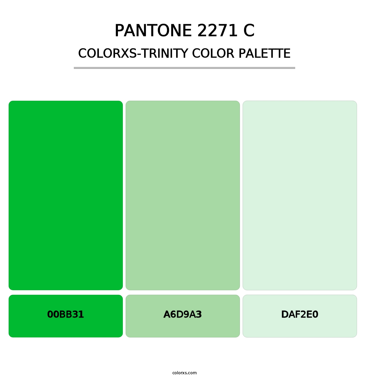 PANTONE 2271 C - Colorxs Trinity Palette