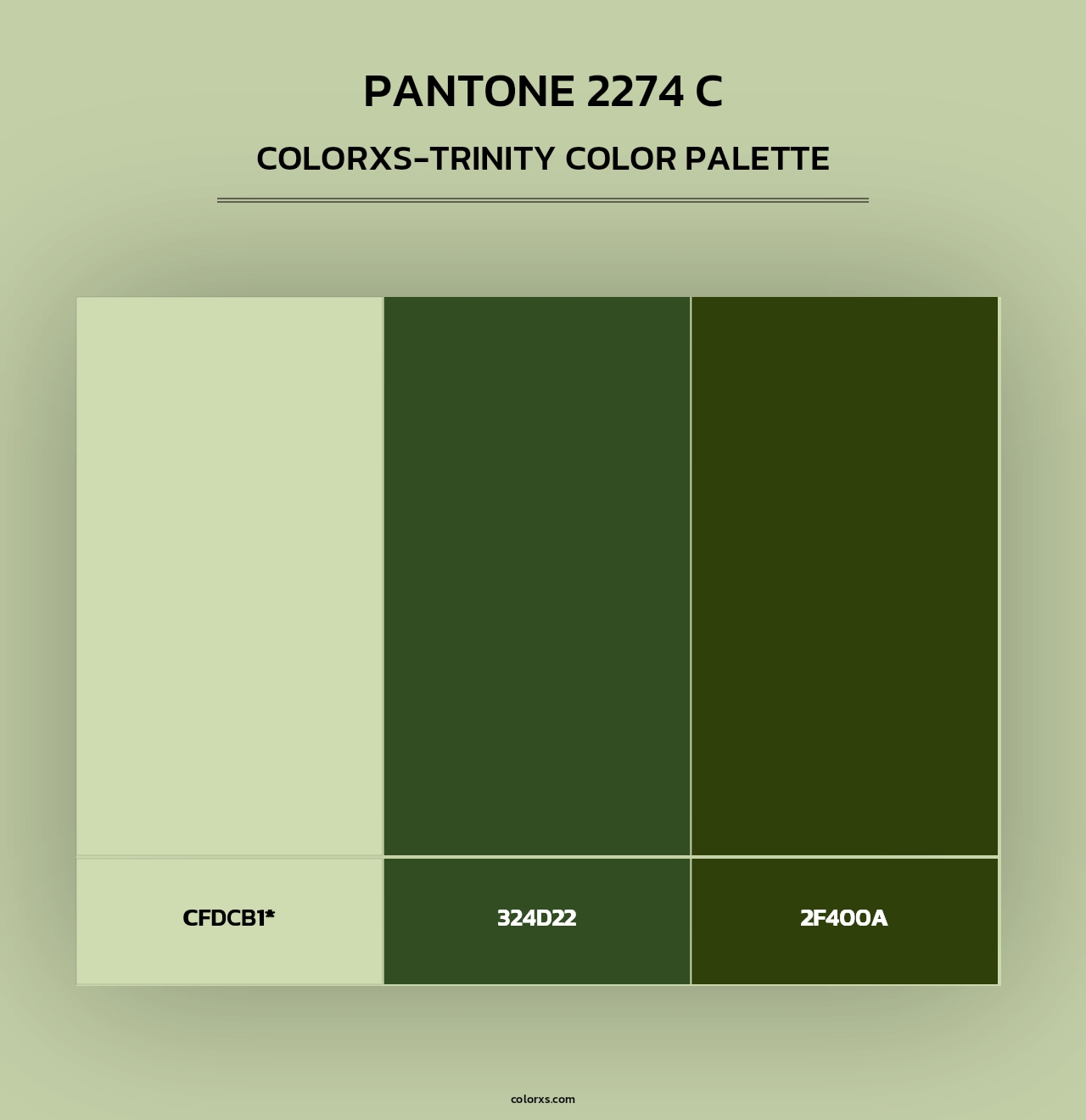 PANTONE 2274 C - Colorxs Trinity Palette