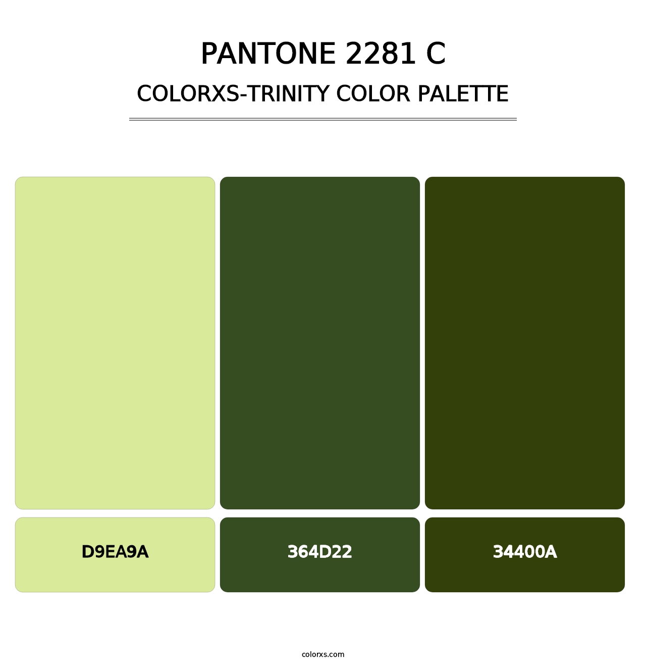 PANTONE 2281 C - Colorxs Trinity Palette