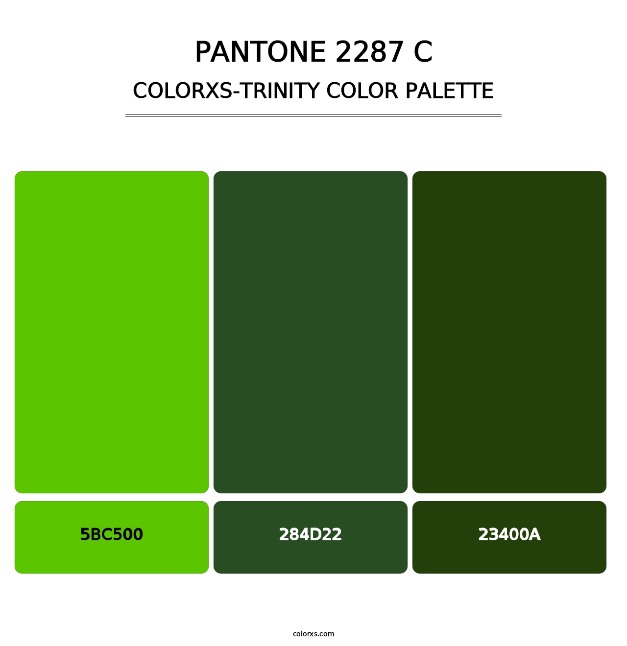 PANTONE 2287 C - Colorxs Trinity Palette