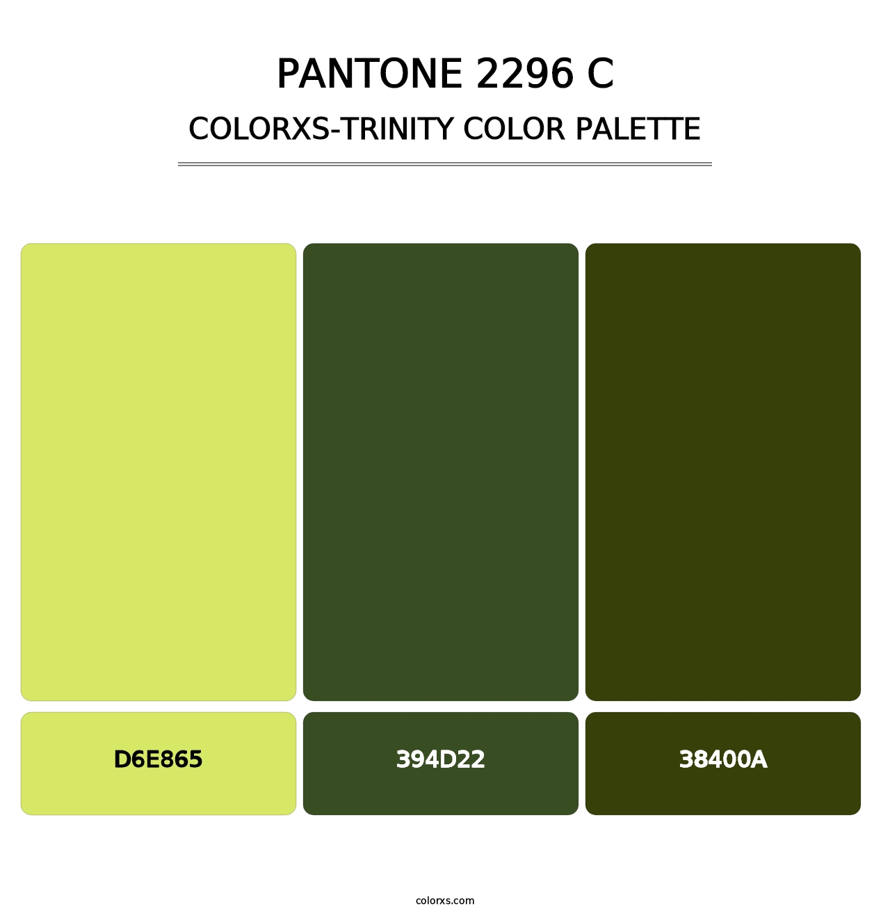 PANTONE 2296 C - Colorxs Trinity Palette