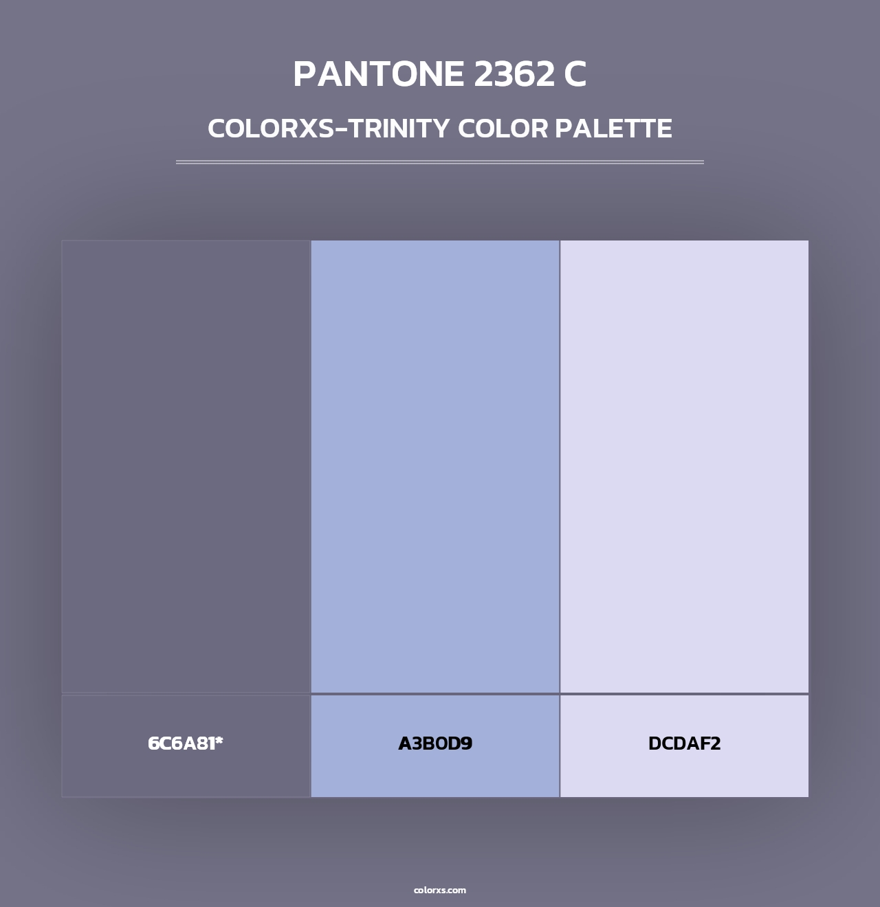PANTONE 2362 C - Colorxs Trinity Palette