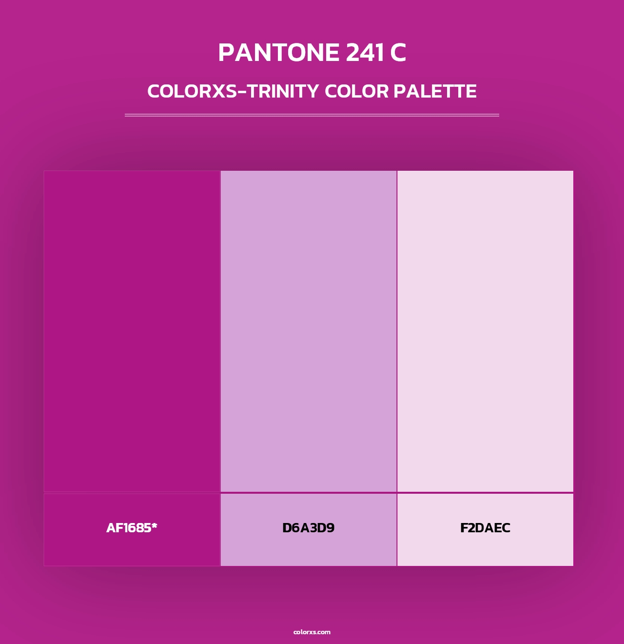 PANTONE 241 C - Colorxs Trinity Palette