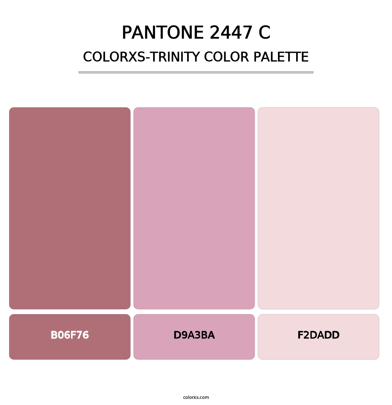 PANTONE 2447 C - Colorxs Trinity Palette