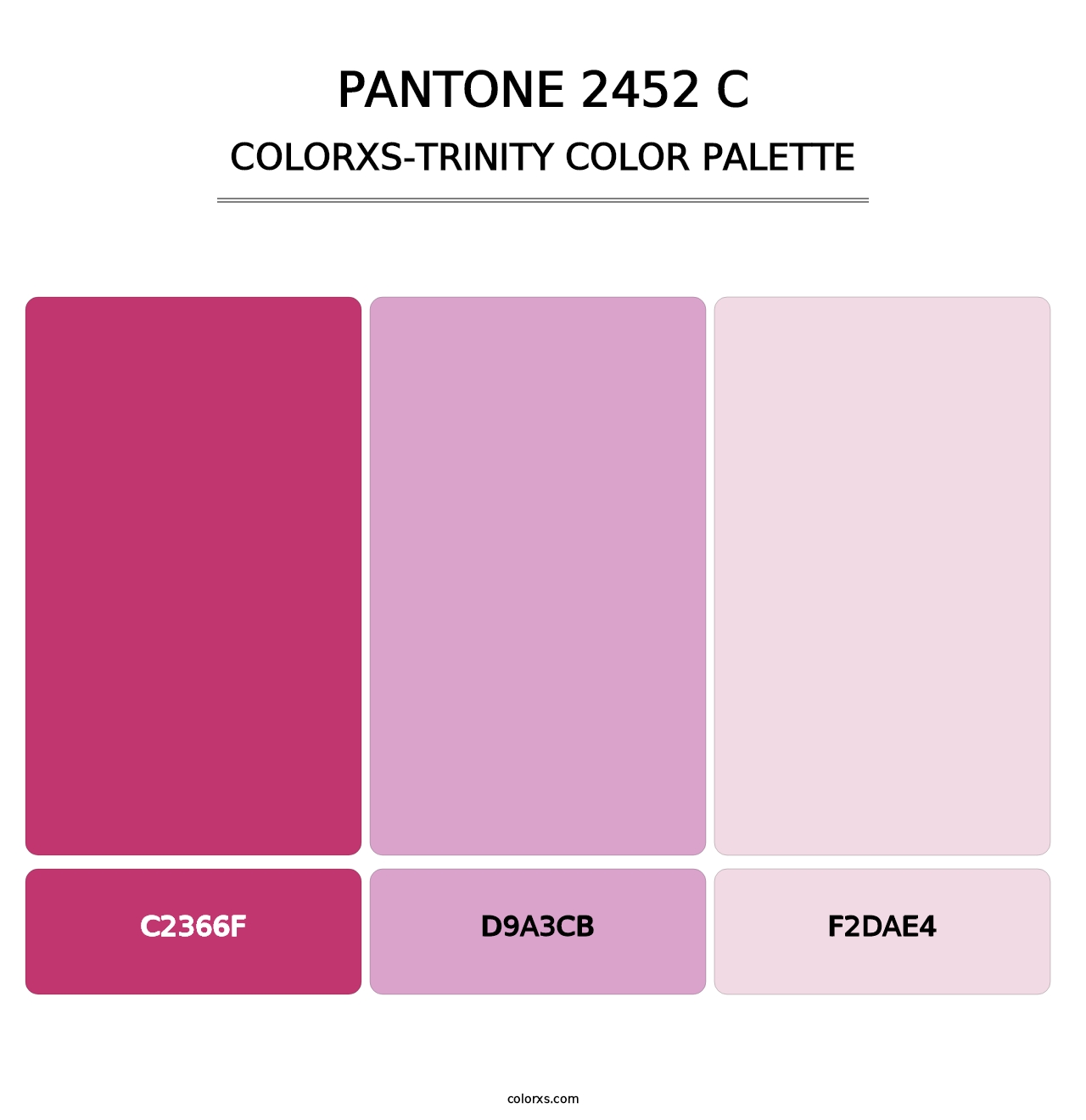 PANTONE 2452 C - Colorxs Trinity Palette