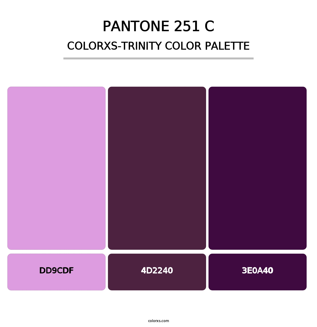 PANTONE 251 C - Colorxs Trinity Palette