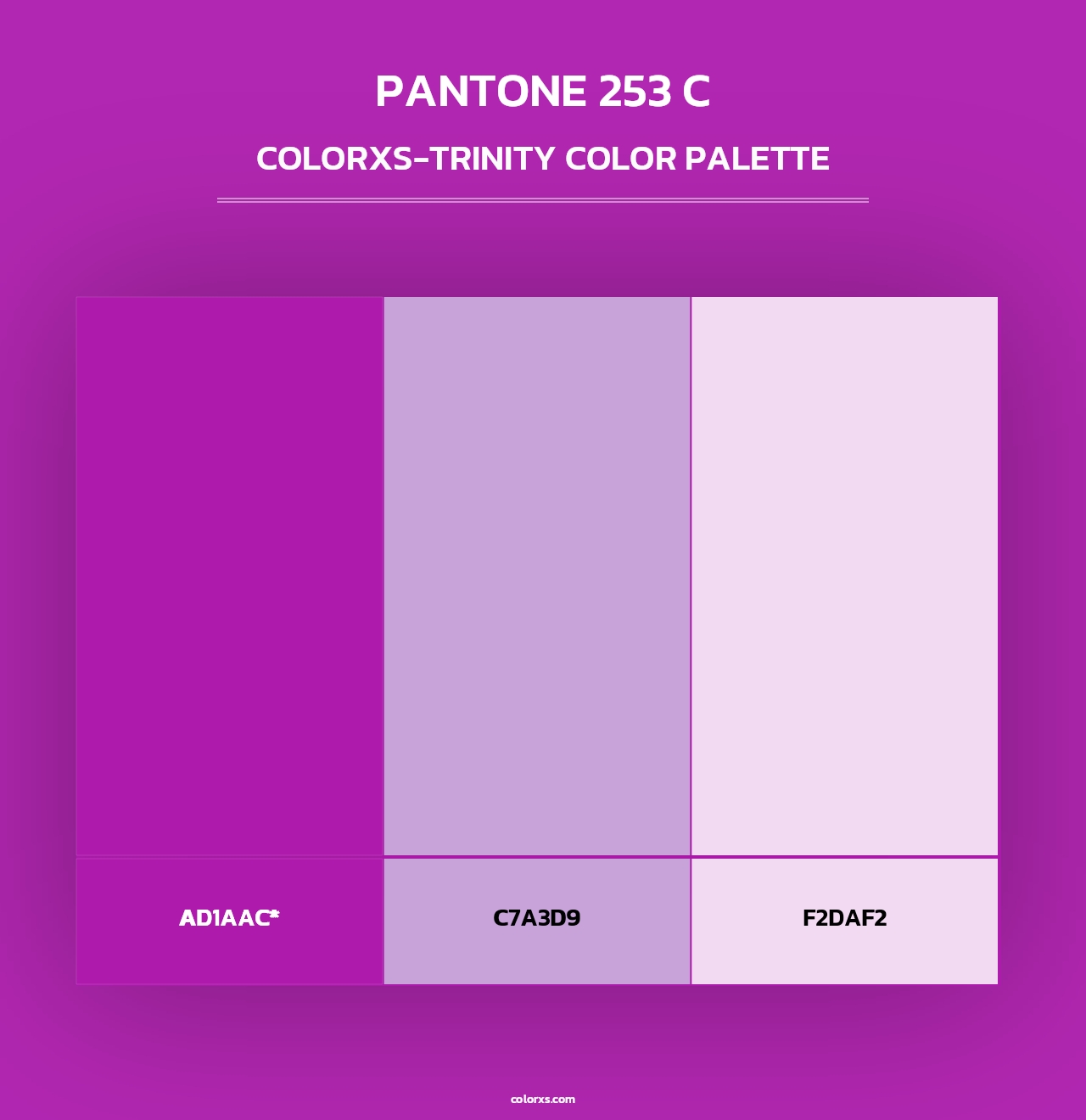 PANTONE 253 C - Colorxs Trinity Palette