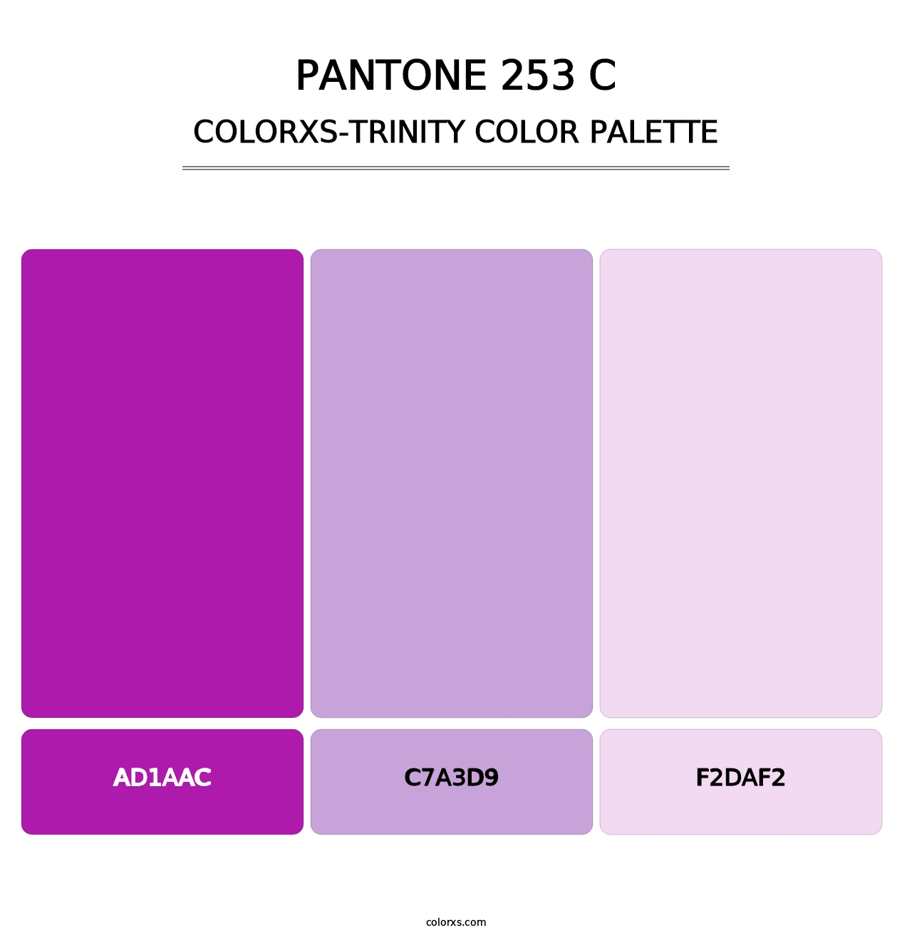 PANTONE 253 C - Colorxs Trinity Palette