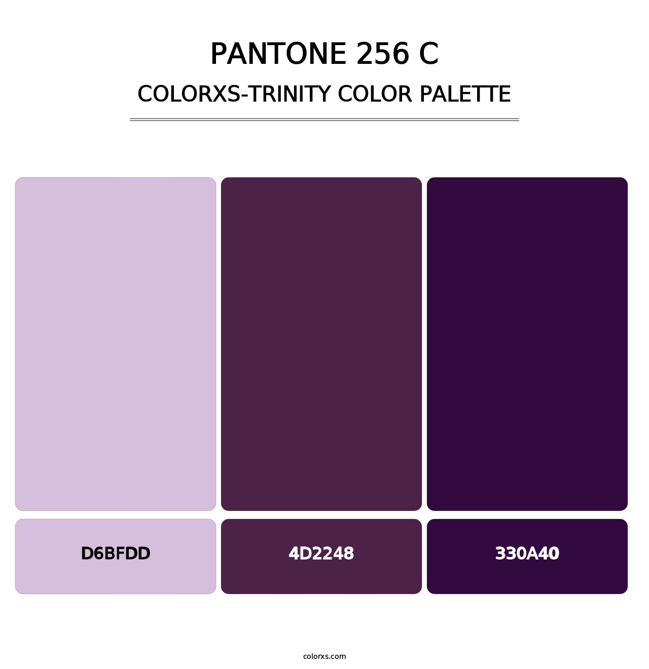 PANTONE 256 C - Colorxs Trinity Palette