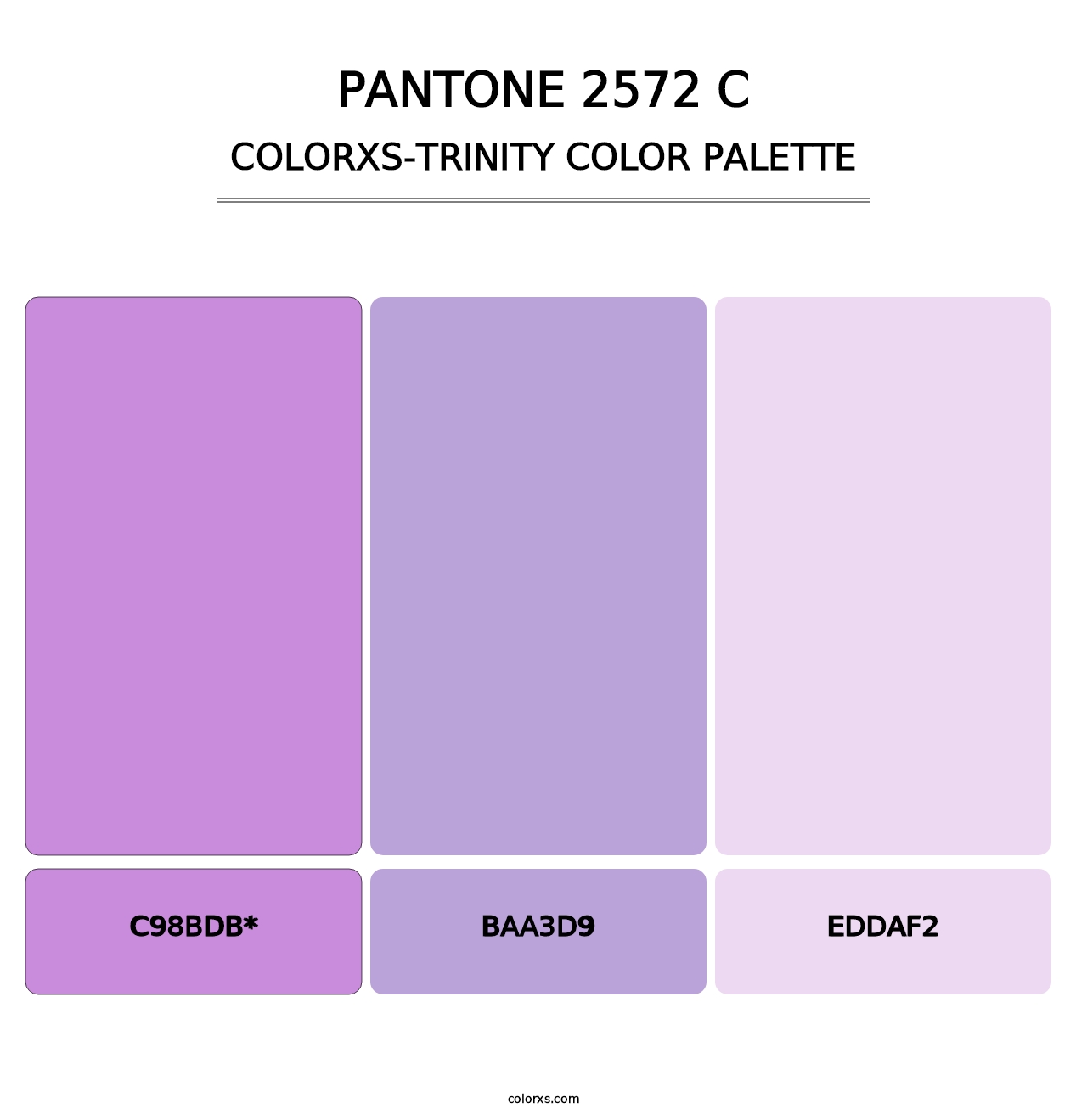 PANTONE 2572 C - Colorxs Trinity Palette
