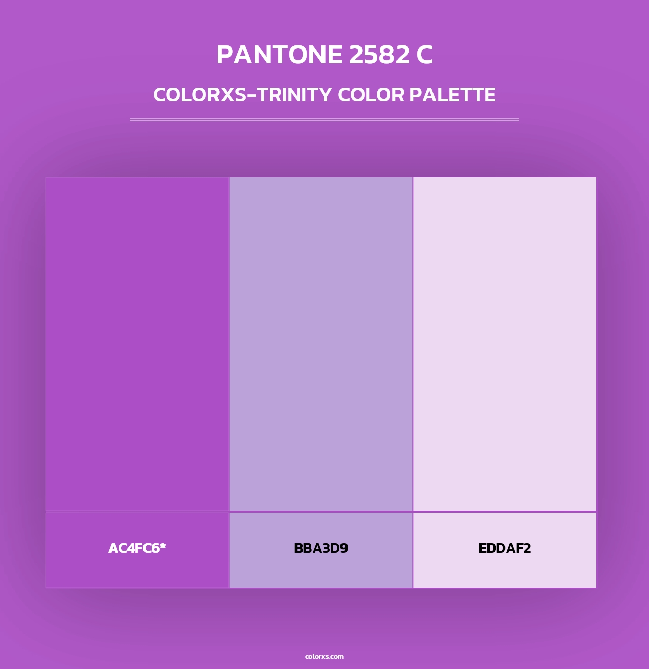 PANTONE 2582 C - Colorxs Trinity Palette