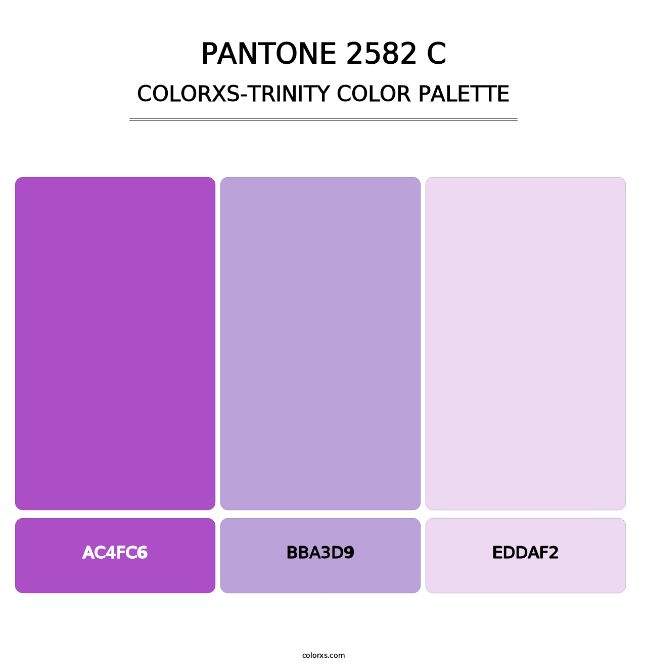 PANTONE 2582 C - Colorxs Trinity Palette